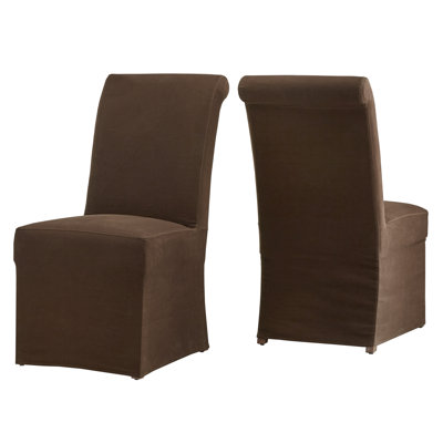 Chaise parsons rembourrée en coton Sela