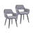 Kristina 17'' H Velvet Upholstered Metal Armchair-1805382027