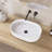 Fslefay 23'' White Solid Surface Bathroom Countertop Sink