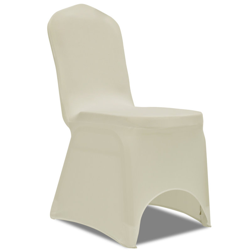 Housse pour chaise de salle à manger et coussin en T, Crème