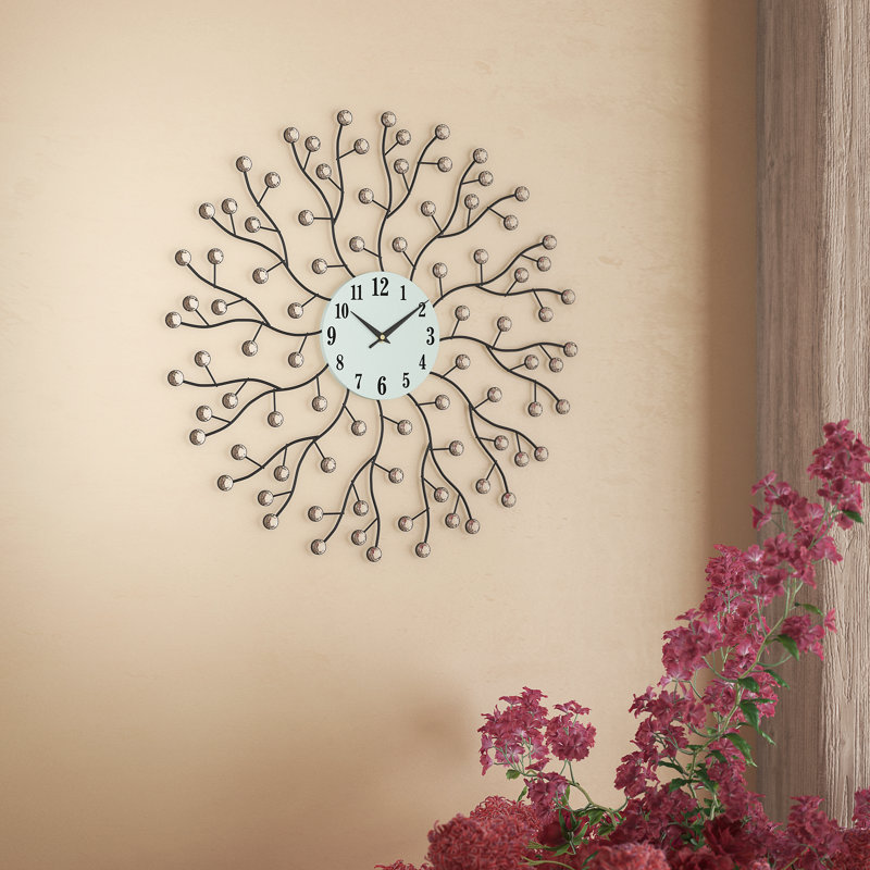 Carranza Round Metal Wall Clock 20"
