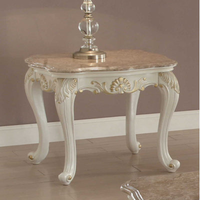 Waldorf Marble Top End Table