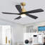 Ventilateur de plafond 52 po avec lumières DEL Damecia-1836628950