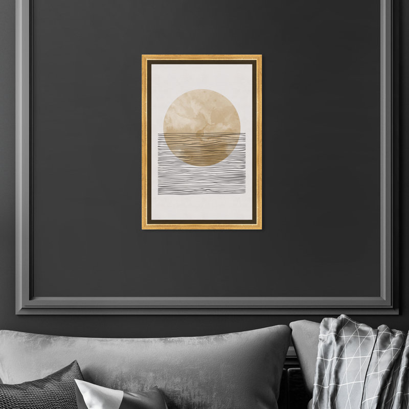 " The Sun And The Shade II ", Gold Framed Canvas, 36" H x 24" W 