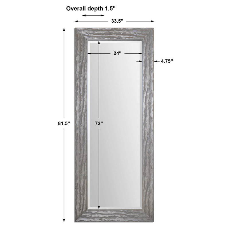Kevaughn Wood Rectangle Wall Mirror