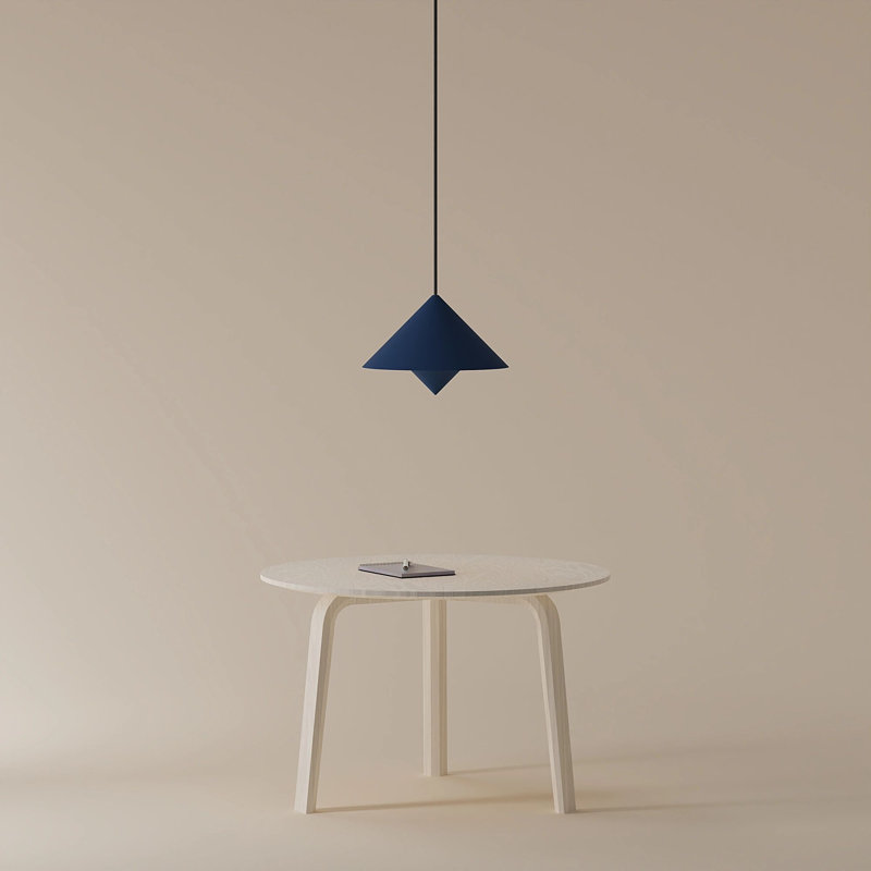 Jai Pendant Light, Black, Midnight, 11'' H x 9.84'' W x 9.84'' D