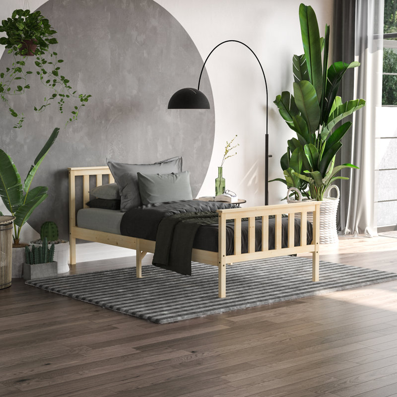 Solid Wood Bed, Single (3'), Pine