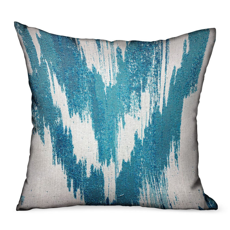 Housse et insert de coussin carré bleu sarcelle Avalanche