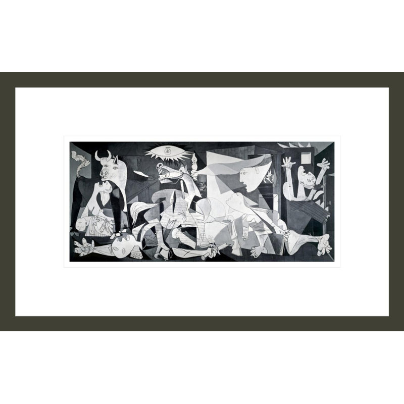 Guernica par Pablo Picasso - estampe numérique encadrée, H 10,74 po x l 16,75 po