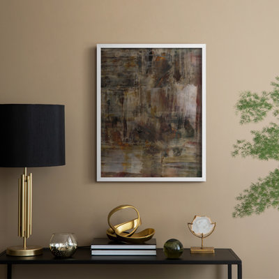 «Molten Patina II», reproduction encadrée - bois massif