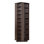 Armoire de rangement pour médias, tour de rangement pour CD, support rotatif à tour de rangement pour CD, DVD, livres et disques de jeu, support DVD pour salon, bureau à domicile et salle d'enregistrement, brun