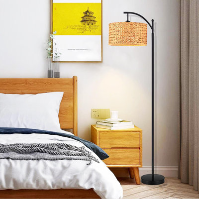 Lampe sur pied en rotin et bohème Boho