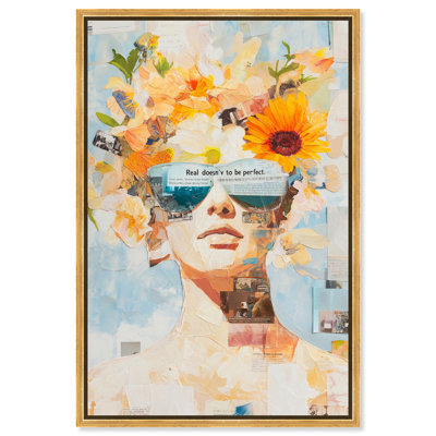 Décoration murale bord de mer Torn Edge Beauty II par Art Remedy, cadre doré, 24 x 36