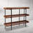 3 Shelf Storage Display Unit Bookcase with Metal Frame