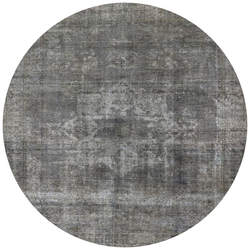Tapis oriental gris Jaggers, Rond 6 pi