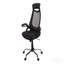 Chaise de bureau, hauteur réglable, pivotante, ergonomique, accoudoirs, bureau d'ordinateur, travail, filet noir, métal chromé, contemporain, moderne-130623012-130623010