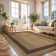Beige/Brown Geometric Indoor/Outdoor Rug