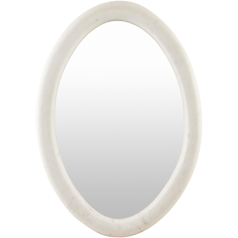 Araminta Accent Mirror, 18" x 28", Ivory