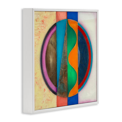 Cercle avec vagues entrecroisées, estampe numérique, conception par Matthew Finger