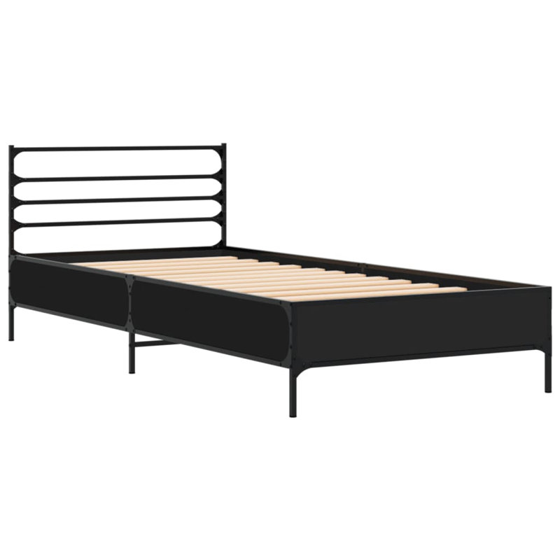 Achillefs Bed, Black, Small Single (2'6)