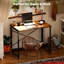 Bureau pliant de 31,5 pouces pour les petits espaces: table d'ordinateur / d'écriture pliable pour bureau à domicile, bureau, chambre à coucher, dortoir, brun rustique