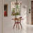 Round Dining Table 39.4" – Traditional Solid Wood Legs, Timeless Elegance-1207920614