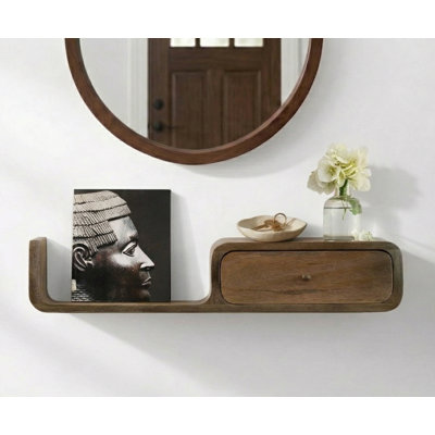 Tablettes murales flottantes en bois Sephine