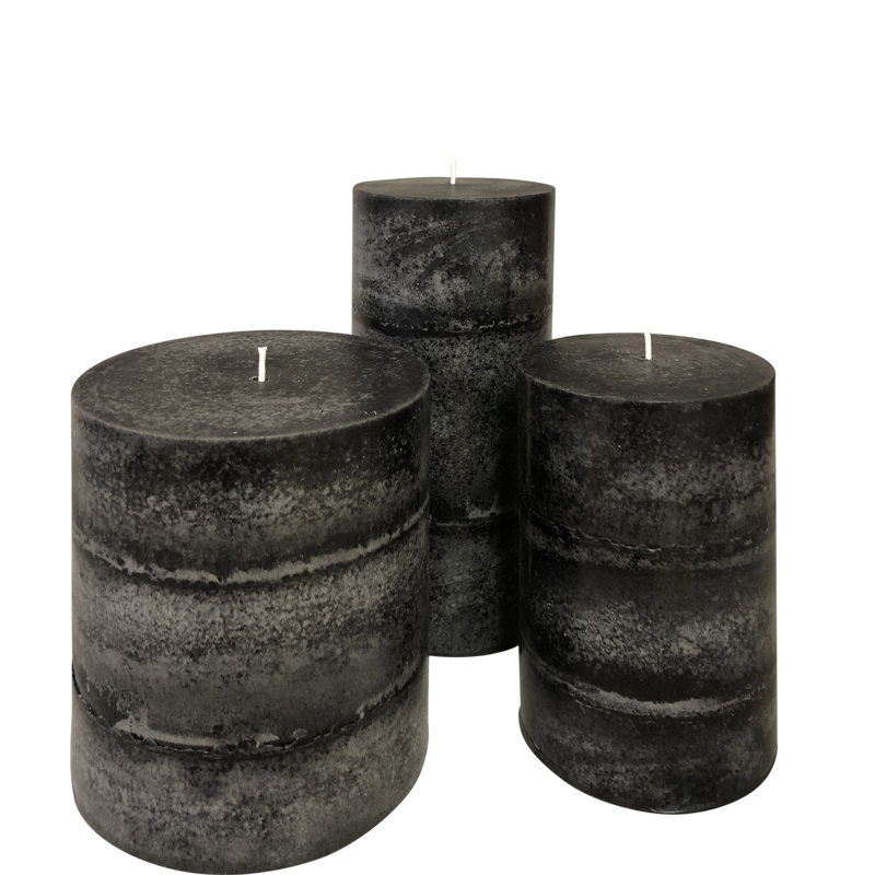 Fresh Scent Scented Pillar Candle, 4" H x 4" W x 4" D