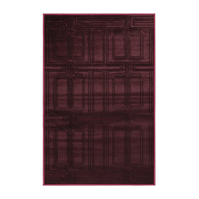 Machine Washable Trellis Brown Area Rug