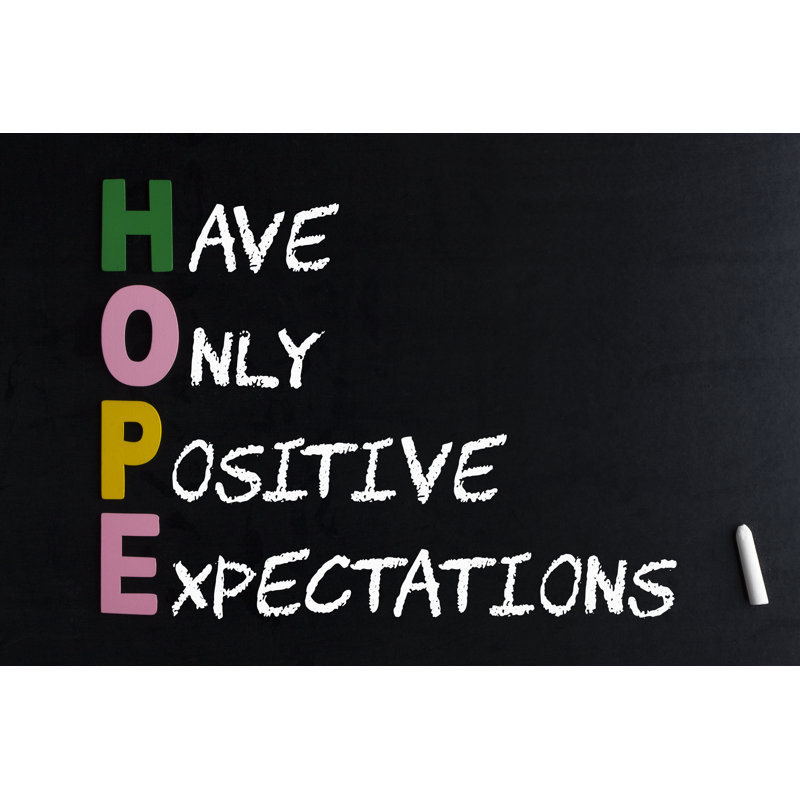 Hope Acronym Concept - Wrapped Canvas Print, 30cm H x 46cm W x 3.8cm D