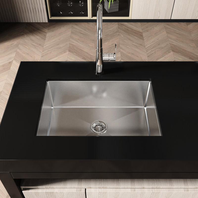 Nano Gray Stainless Steel Undermount Workstation Sink 27" X 19" - With Noise Reduction And Hygienic Design Kitchen Condensation Feature Silent Operation