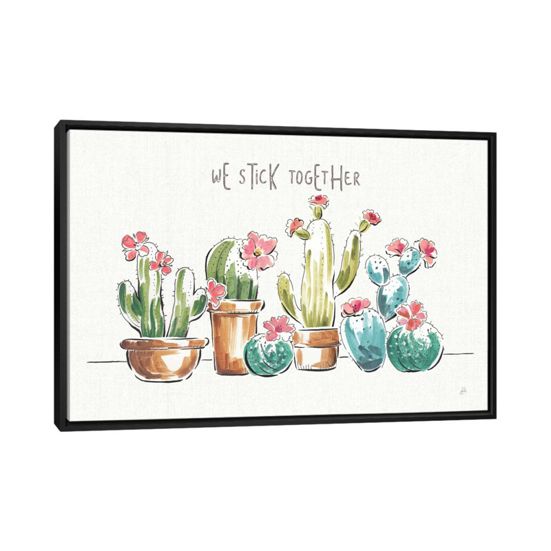 « désert fleuri i » par daphné brissonnet,, reproduction d’impression sur toile tendue, H 18 po x l 26 po x P 1,5 po
