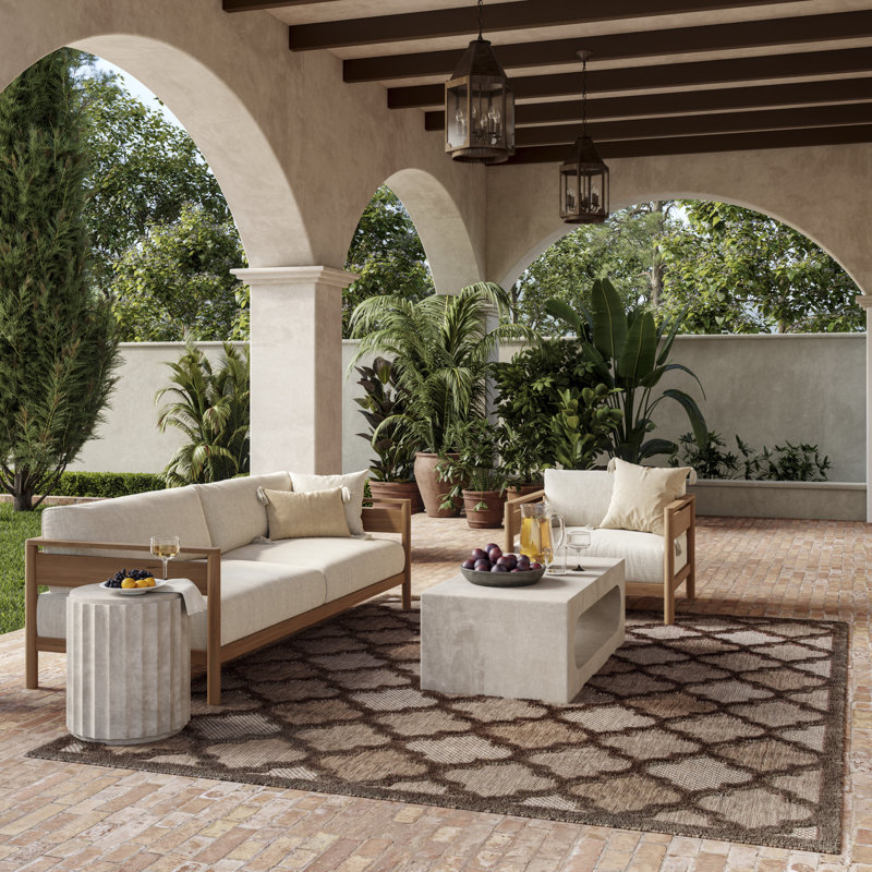 Moung Trellis Indoor/Outdoor Area Rug, Rectangle 8' x 10'