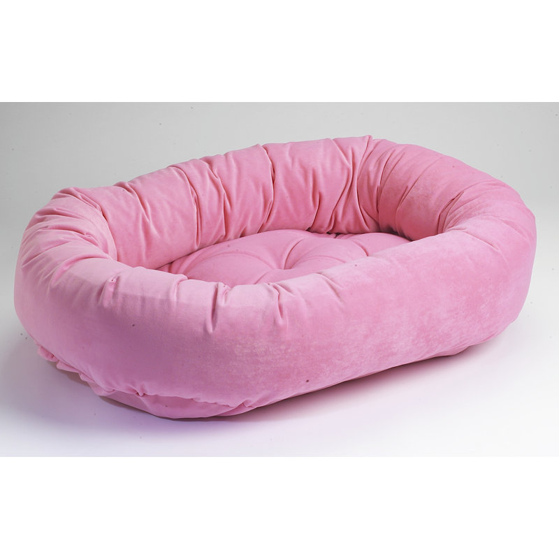 Lit pour chien impression donut, Moyen (l 35 po x P 27 po x H 6 po), Rose