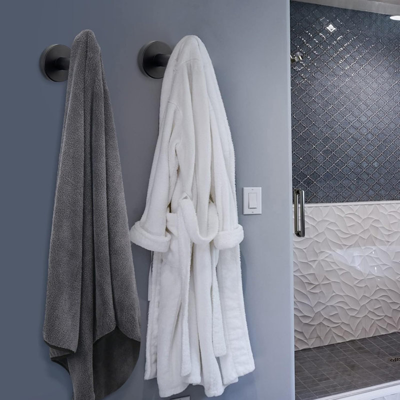 Crochet Mural Carré Pour Peignoirs, Manteaux, Salle De Bain, Cuisine, Garage, Acier Inoxydable SUS 304, Chrome Poli | Leroy Merlin