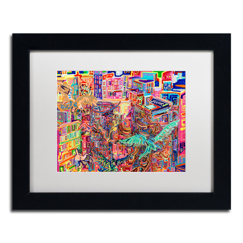 « friends », impression encadrée, Blanc, H 11 po x l 14 po x P 0,5 po