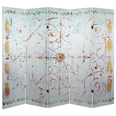 Gordillo 78.75'' W x 60'' H 5 - Panel Folding Room Divider