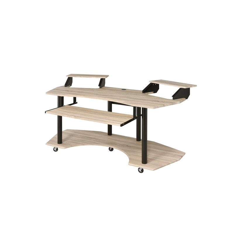 Bureau Santos Music Studio avec rangement et roulettes