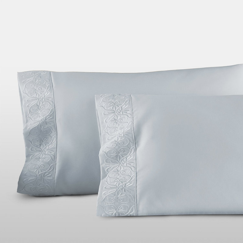 Ariane Pillow Case, Icy Blue, Standard