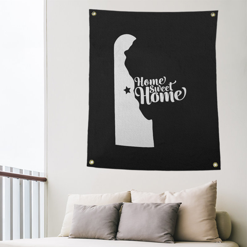 Tapisserie murale dover doux pour la maison, H 36 po x l 26 po, Noir