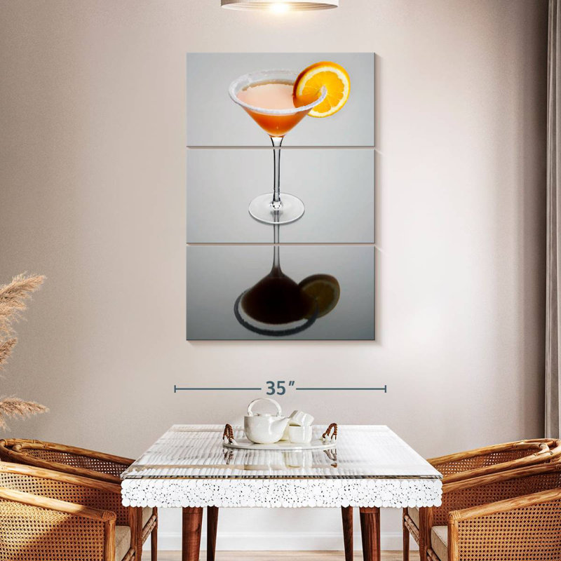 Yarlin Sidecar Cocktail, H 50 po x l 32 po