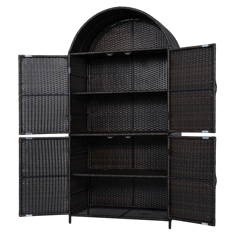 Armoire de rangement 72 po, Brun