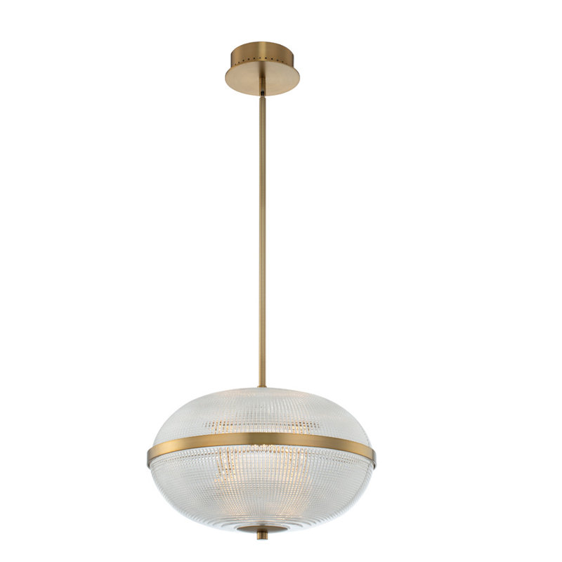 Luminaire suspendu en laiton Portland 1 LT Portland Kalco, Laiton d'hiver
