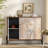 Retro Hand-carved Solid Wood Accent Cabinet