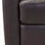Fauteuil demi-tonneau pivotant en cuir fleur 32 po Dehaven-1788425872