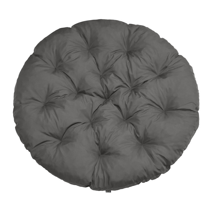 Montlake Outdoor 5'' Papasan Seat Cushion, Light Charcoal