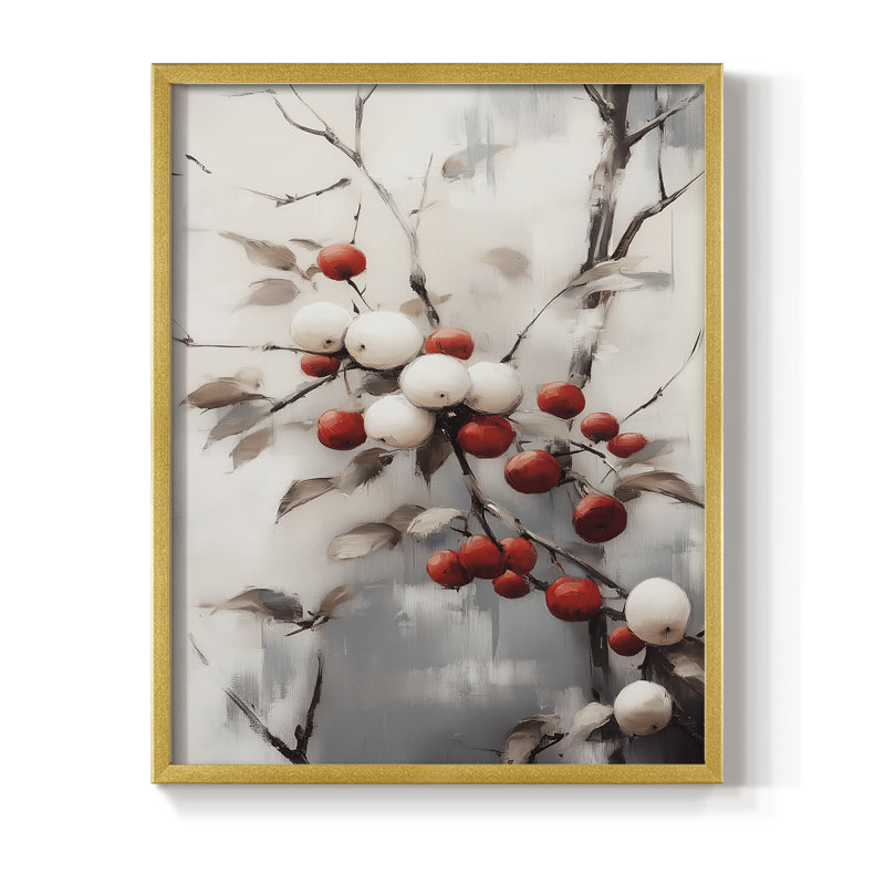 «Christmas Holiday Art», série 2-CDX III, reproduction encadrée - bois massif, H 15 po x l 12 po, Doré