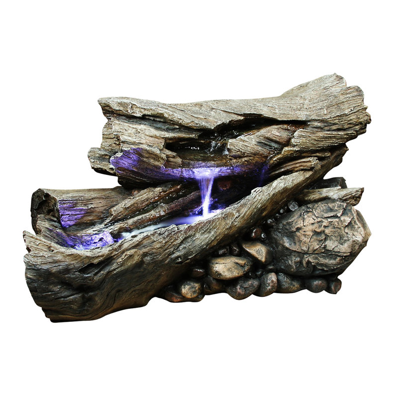 Seville Weather Resistant Floor Fountain with Light