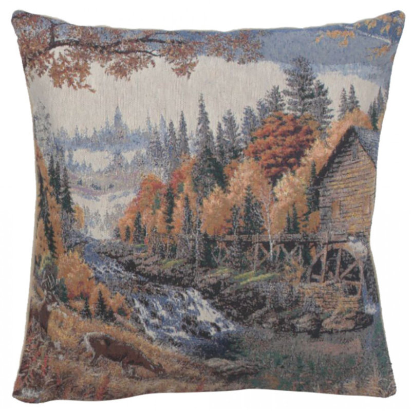 Floral Cotton Blend Pillow Cover