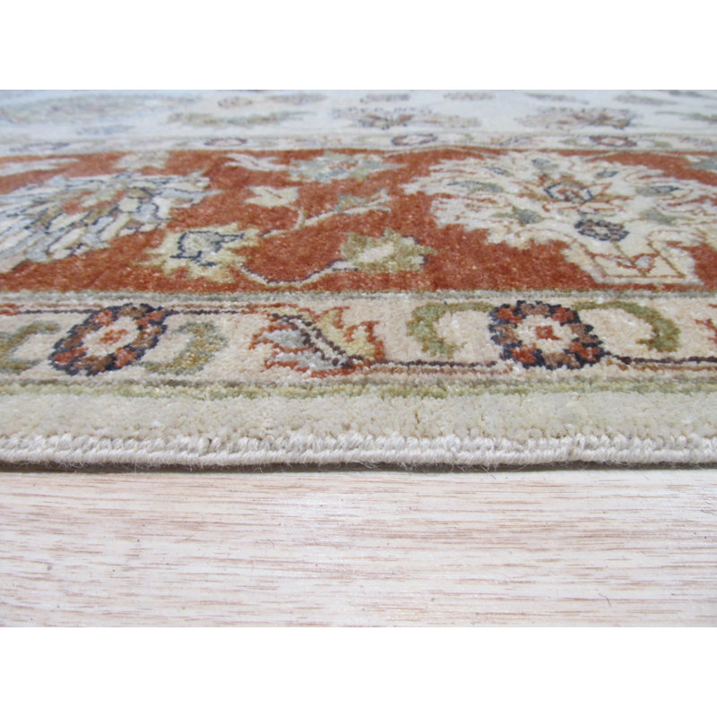 Tapis oriental ivoire traditionnel Agra